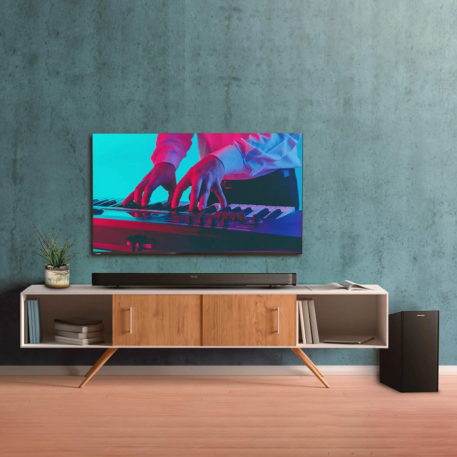 Philips Audio HTL8162 2.1CH 160W Bluetooth Soundbar with Wireless