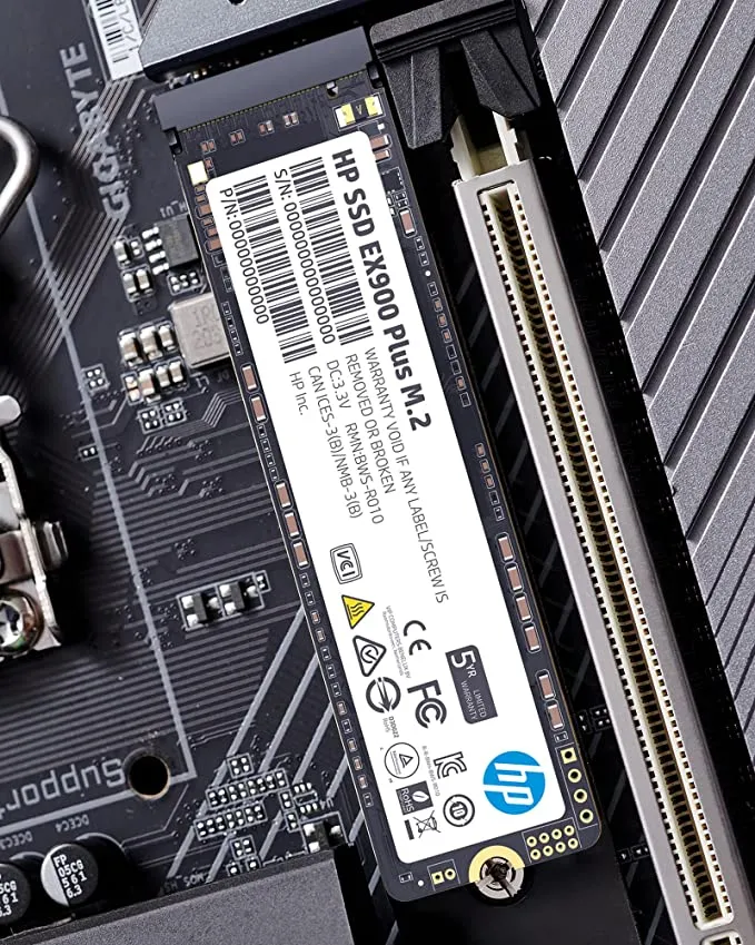 HP EX900 Plus 512GB NVMe PCIe M.2 Interface SSD