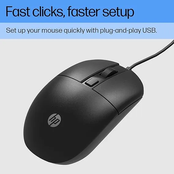 HP M070 Ergonomic Wired Mouse hover view
