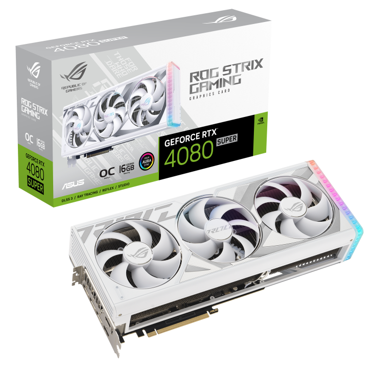 ASUS ROG Strix GeForce RTX™ 4080 SUPER 16GB GDDR6X White OC Edition GRAPHIC CARD