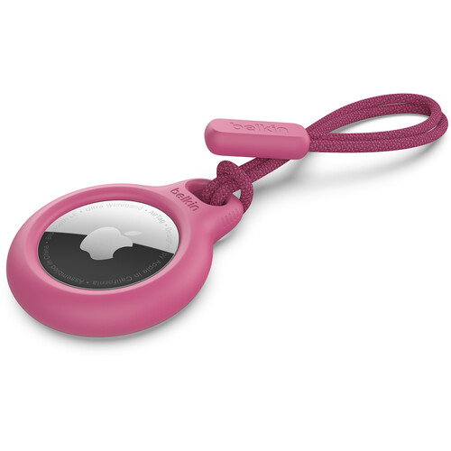 Belkin AirTag Secure Holder with Strap, Pink (F8W974btPNK)
