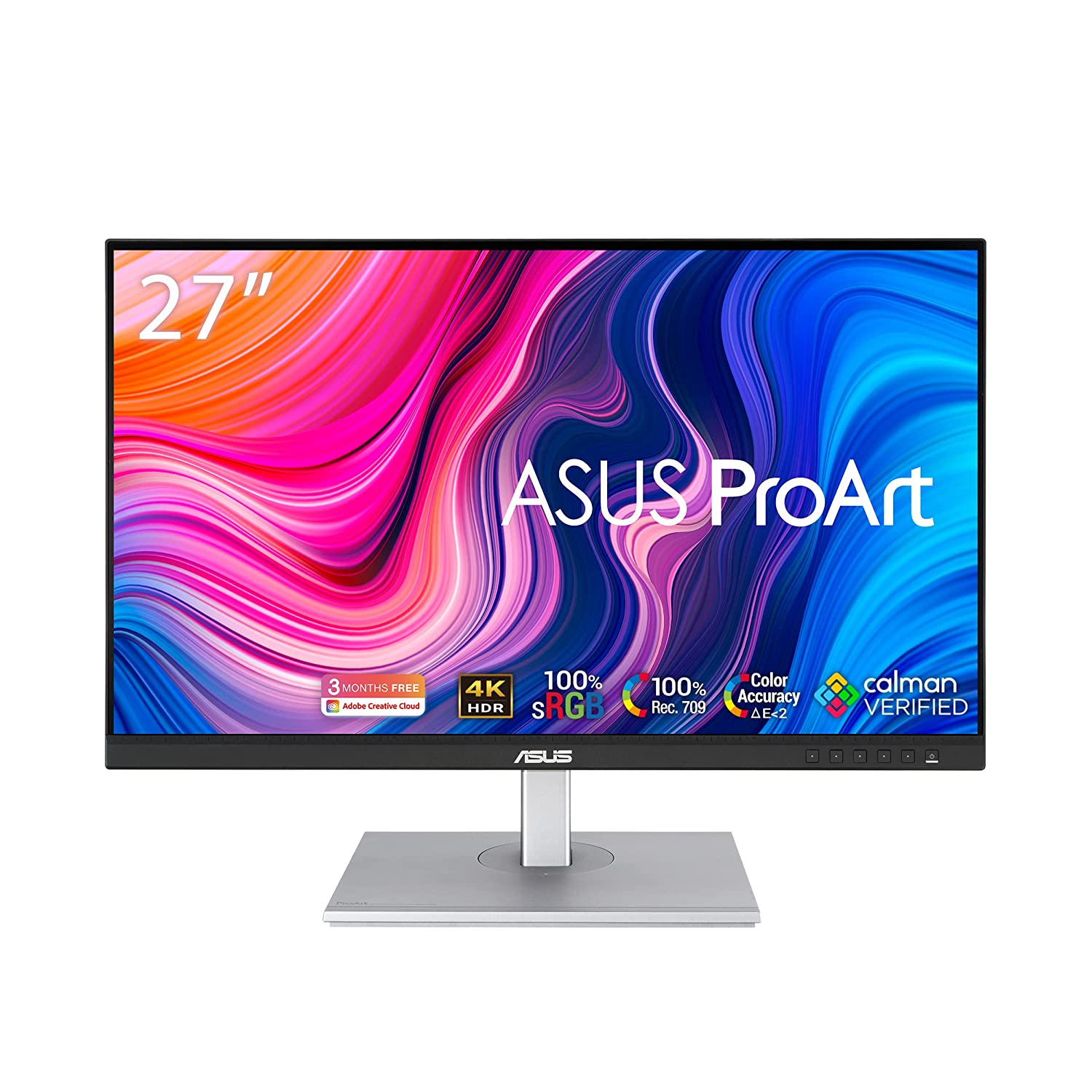 ASUS ProArt PA279CV 27" Professional Monitor, 4K (3840x2160), IPS, 100% sRGB, PD 65W, △E< 2