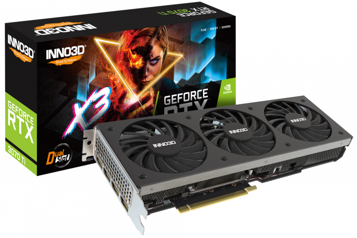 NNO3D GEFORCE RTX 3070 Ti X3 8GB GDDR6X 256-bit I PCI-E 4.0 X16 I Gaming Graphic Card - N307T3-086X-1820VA45