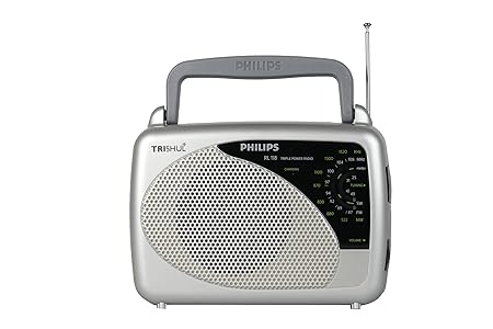Philips Radio RL118/94 with MW/SW/FM Bands, 200mW RMS soundoutput Radio