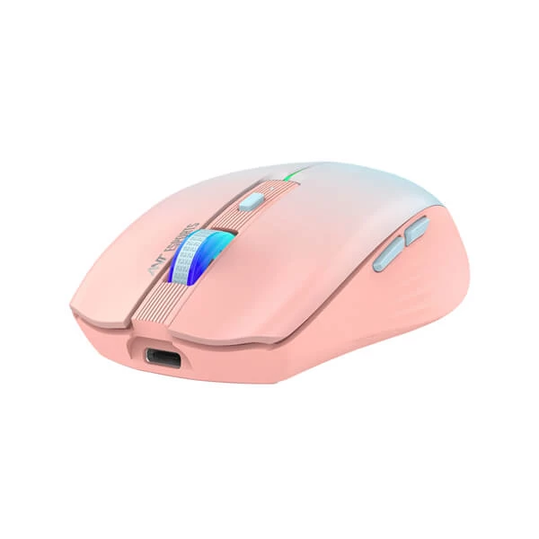 Ant Esports GM400W RGB Wireless Gaming Mouse (Rose Fog)
