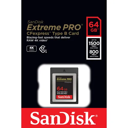SanDisk 64GB Extreme PRO CFexpress Card