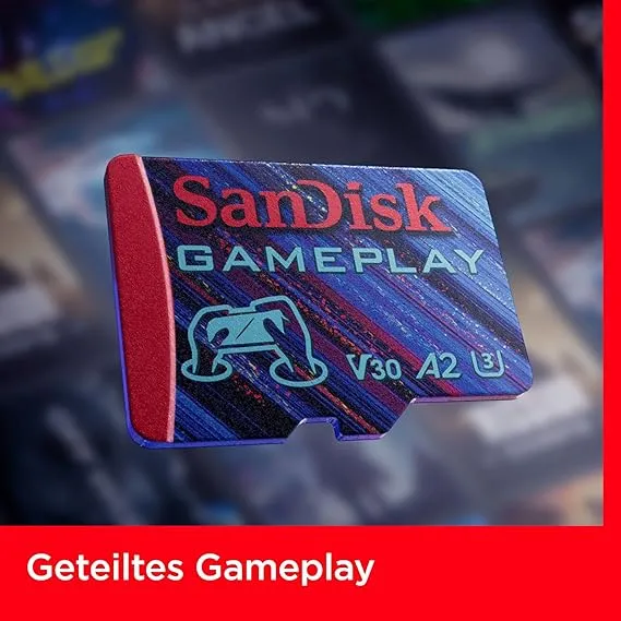 SanDisk 128GB Gameplay microSD Memory Card for Mobile Gaming - Up to 190MB/s, for Handheld Console Gaming - SDSQXAA-128G-GN6XN