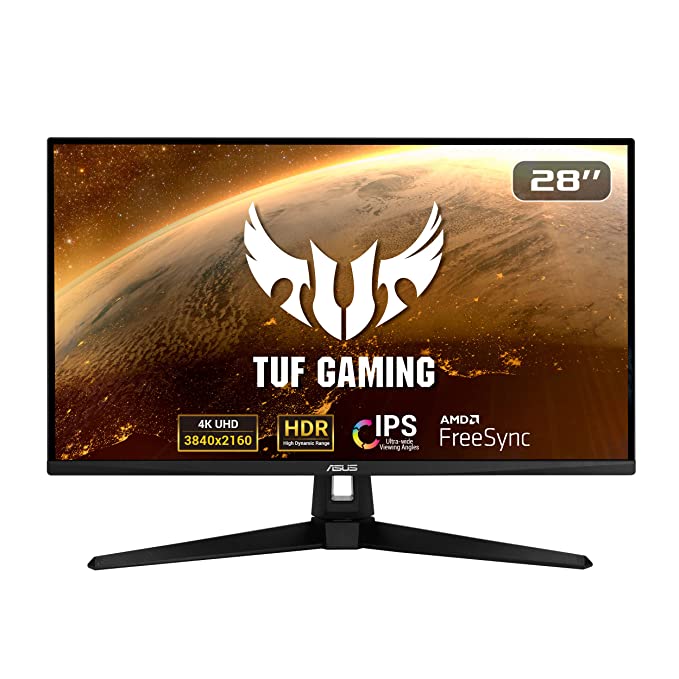 ASUS TUF Gaming VG289Q1A 4K Gaming Monitor – 28 inch UHD 4K (3840x2160), IPS, DCI-P3, Adaptive-Sync, FreeSync™, HDR 10