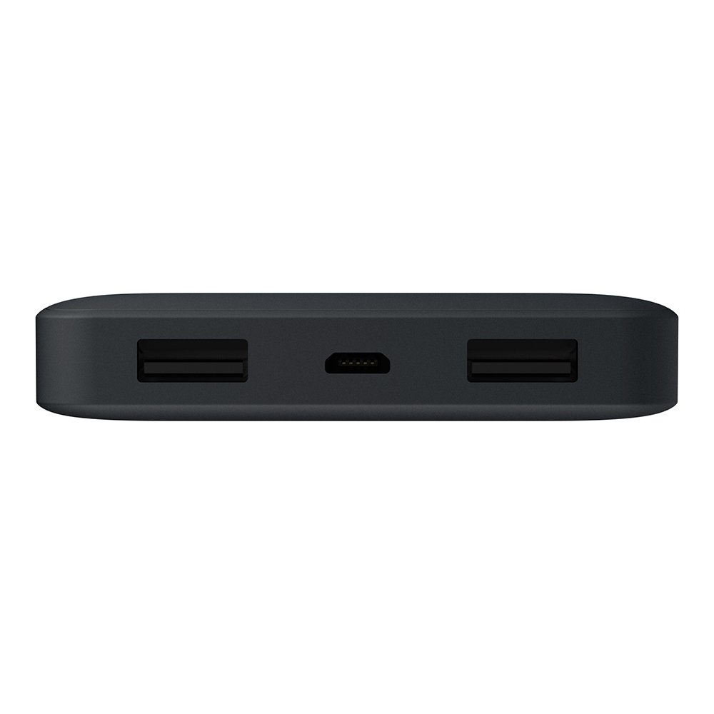 Belkin 10000mAH Lithium-Polymer Power Bank with USB Cable, Slim Design Smart Charge with 12W Fast Charging - Black