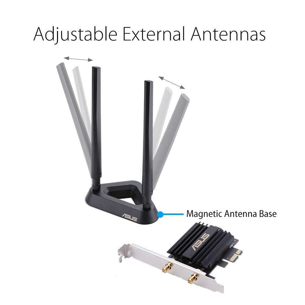 Asus PCE-AX58BT Dual Band PCI-E wifi6 Adapter