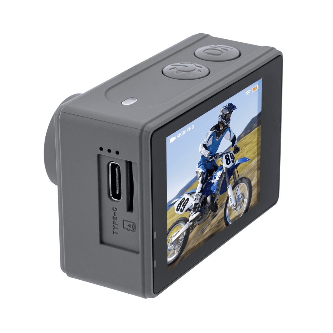 IZI Click Plus 5K Action Camera - 170 Wide Angle, Anti-Shake EIS - Image 5