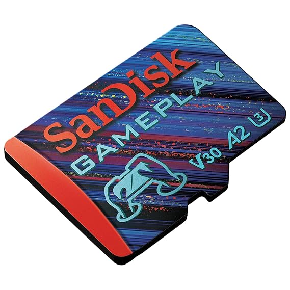 SanDisk 128GB Gameplay microSD Memory Card for Mobile Gaming - Up to 190MB/s, for Handheld Console Gaming - SDSQXAA-128G-GN6XN