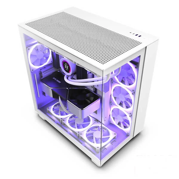 NZXT H9 Flow (ATX) Mid Tower Cabinet (White)