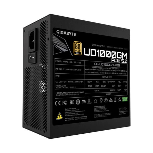 Gigabyte UD1000GM PG5 1000 Watt 80 Plus Gold SMPS - Image 3