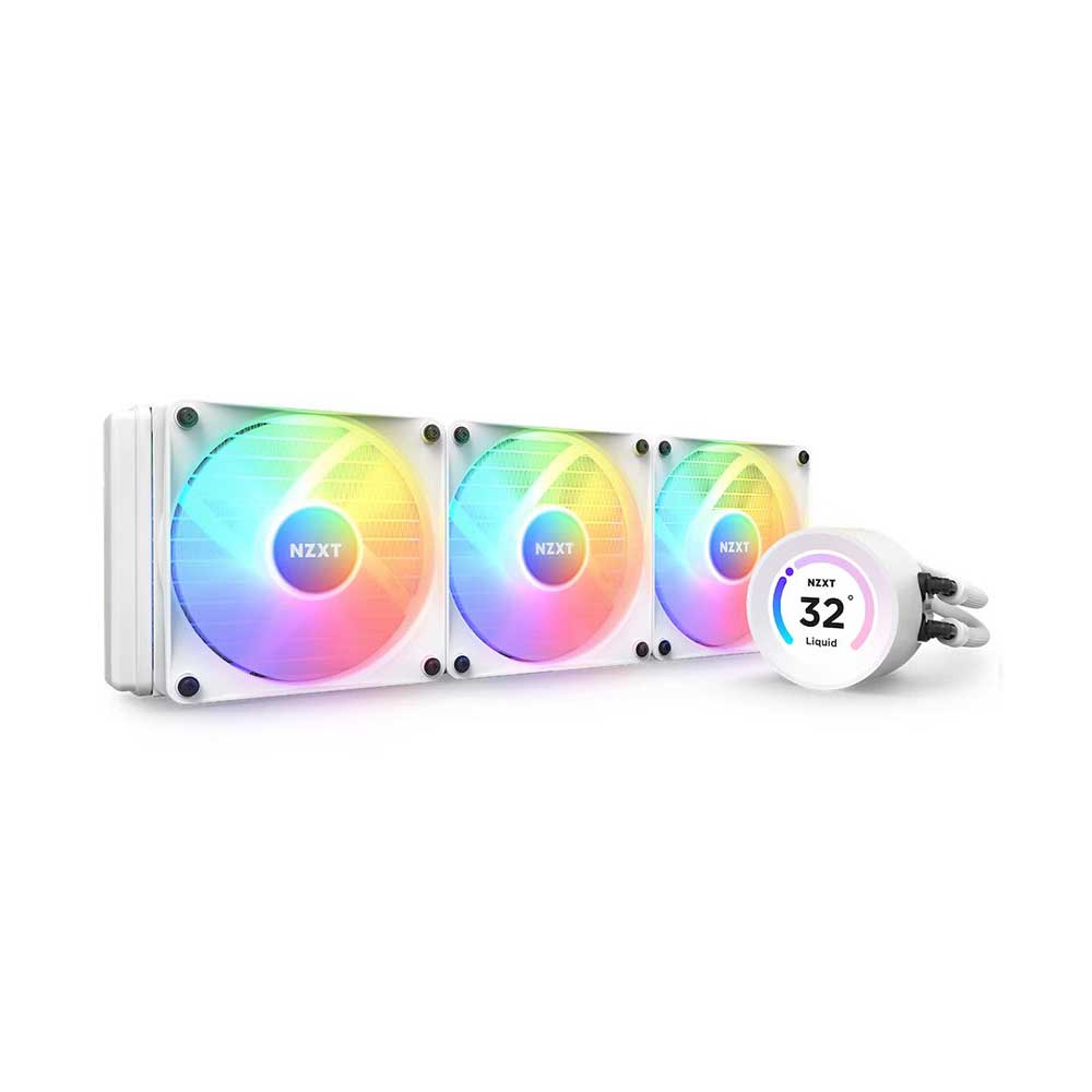 NZXT KRAKEN ELITE 360 RGB 360MM AIO LIQUID COOLER (MATTE WHITE)