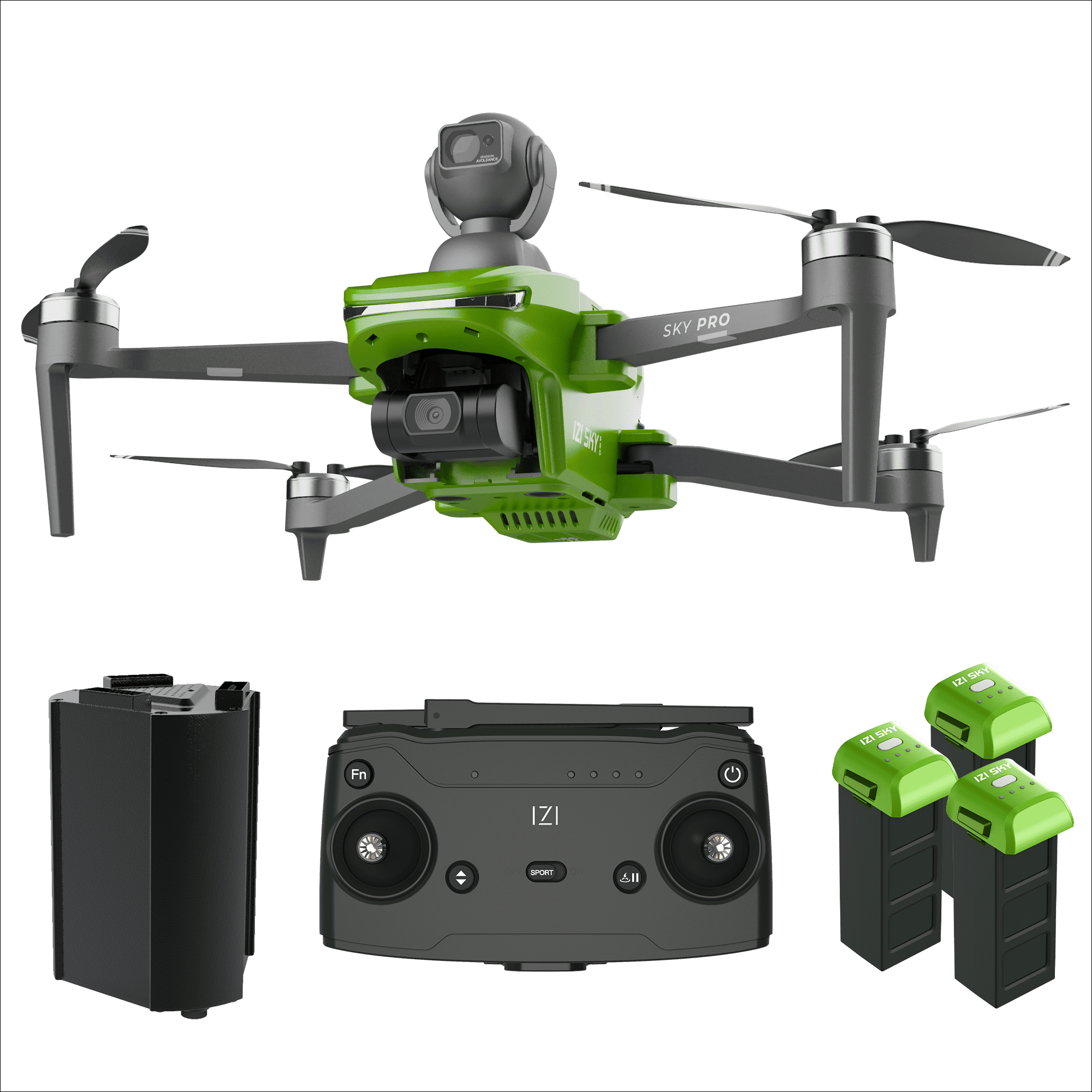 IZI Sky Pro 4K Drone Combo - 540 OA, 20MP, 96 Mins Flight