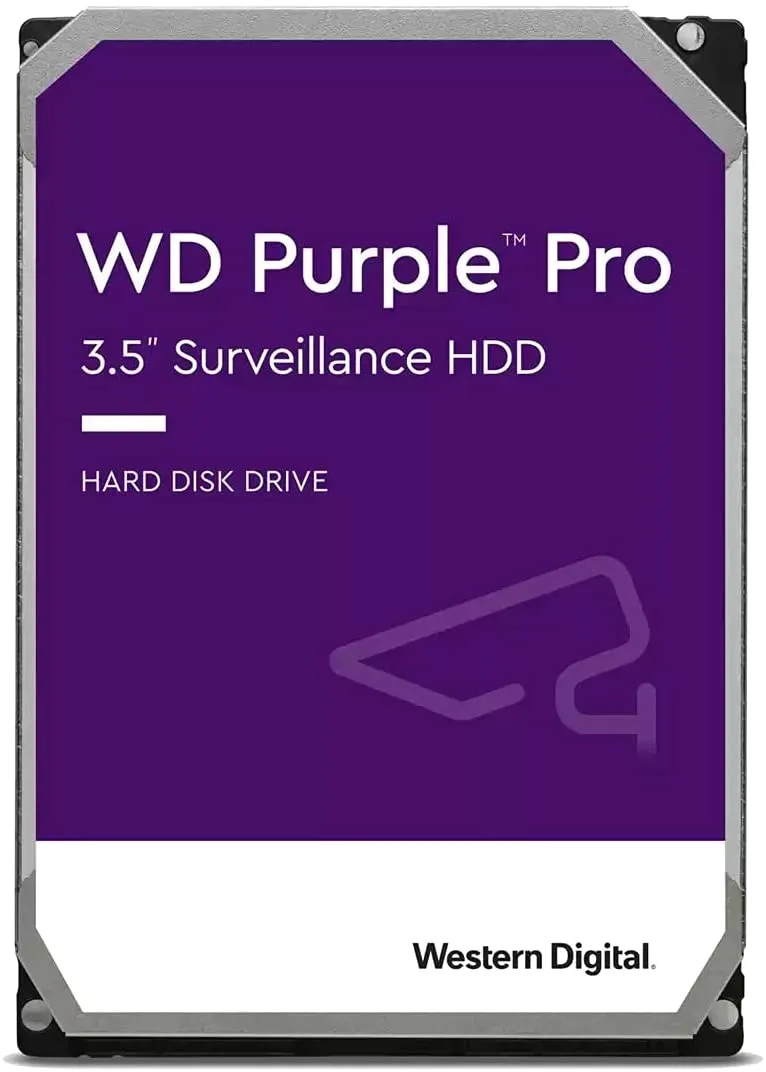 Western Digital 8TB WD Purple Pro Surveillance Internal Hard Drive HDD - SATA 6 Gb/s, 256 MB Cache, 3.5" - WD8001PURP