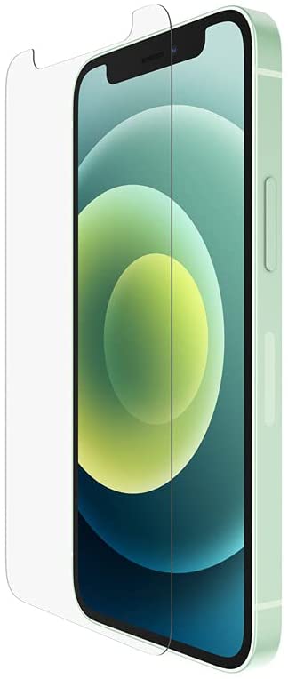 Belkin iPhone 12 Mini Screen Protector UltraGlass Anti-Microbial (Ultimate Protection + Reduces Bacteria on Screen up to 99%)