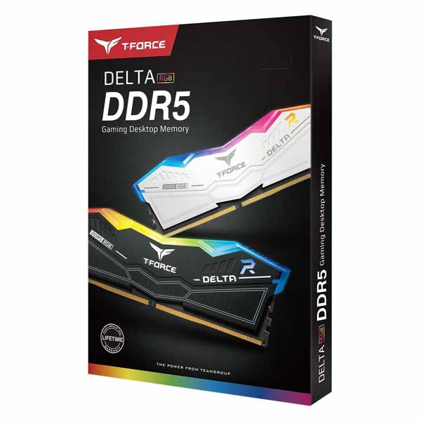 TEAMGROUP T-Force Delta RGB 32GB (2x16GB) DDR5 6000Mhz Ram (Black)