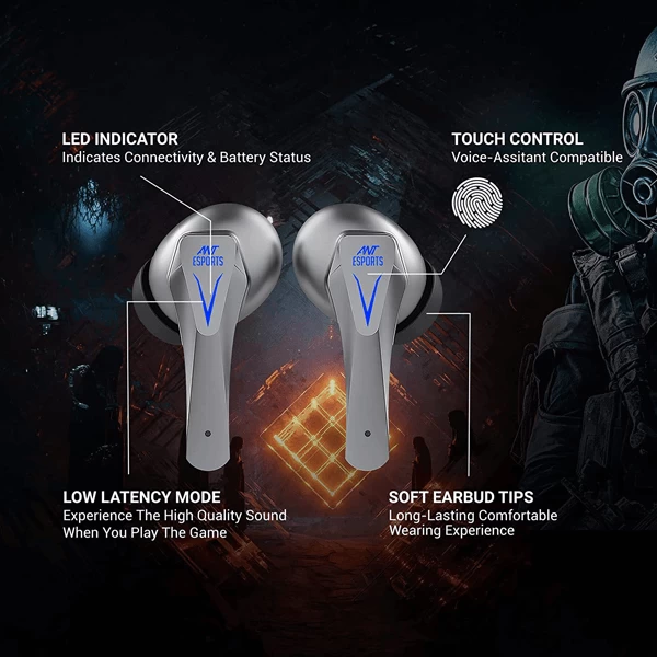 Ant Esports Infinity Plus TWS Gaming Earbuds With Bluetooth 5.0 (Black)