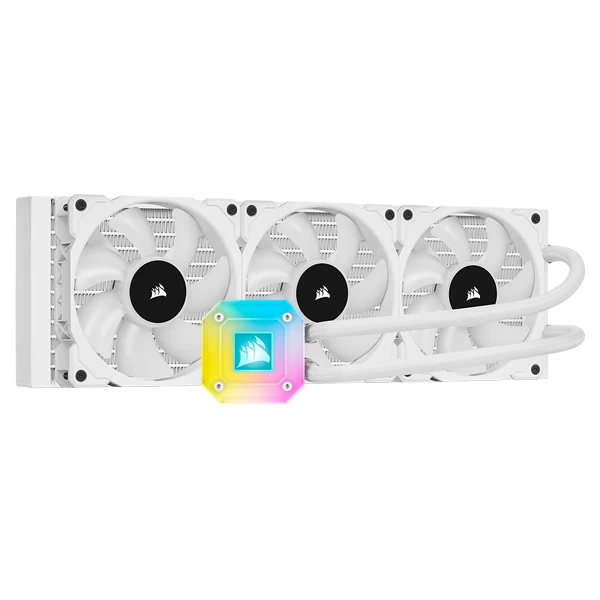 Corsair ICUE H150i Elite Capellix CPU Liquid Cooler (White)