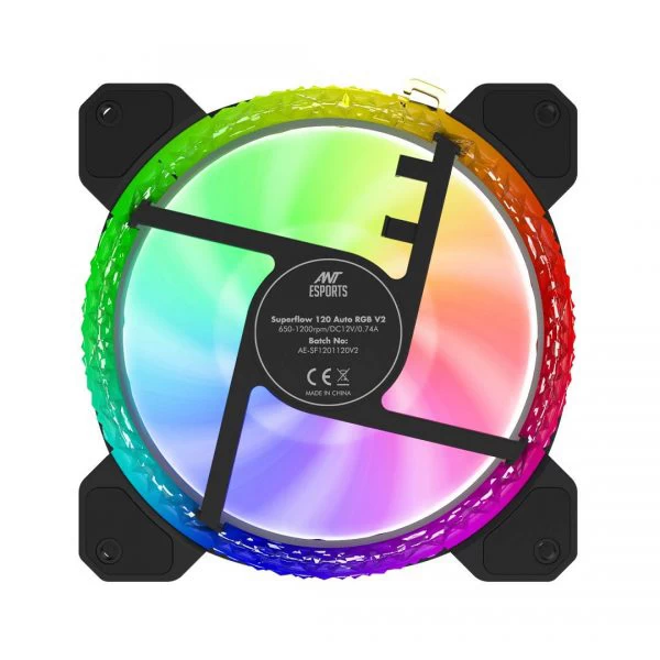 Ant Esports RoyaleFlow 120 Auto RGB Cabinet Fan