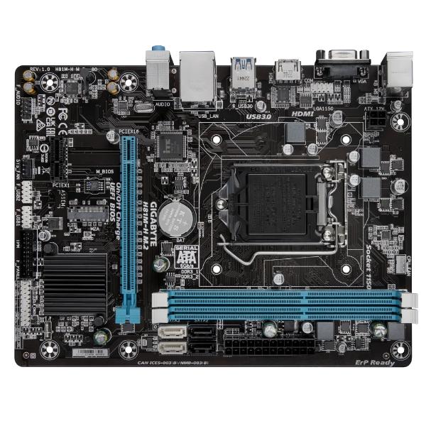 Gigabyte H81M-H M.2 (rev. 1.0) LGA 1150 DDR3 Intel® Motherboard - Image 3