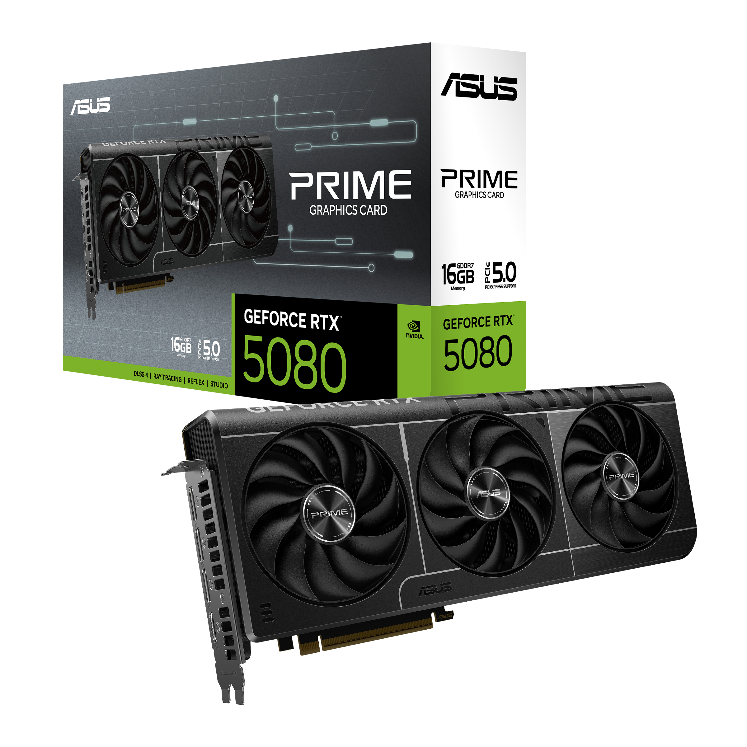 ASUS PRIME GeForce RTX™ 5080 16GB GDDR7 GRAPHIC CARD