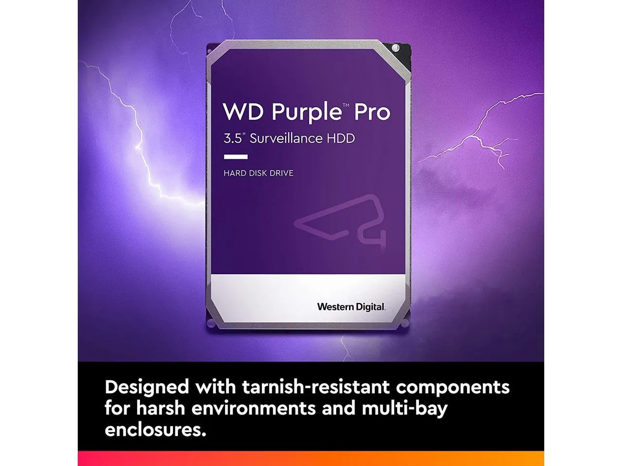 WD Purple Pro WD101PURP 10TB 7200 RPM 256MB Cache SATA 6.0Gb/s 3.5" Internal Hard Drive