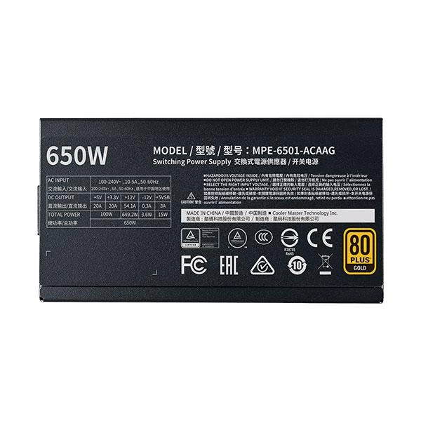 Cooler Master MWE 650 V2 80 Plus Gold SMPS