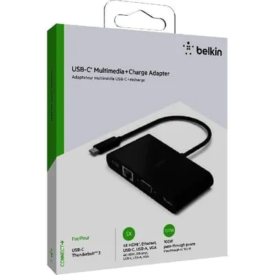 Belkin USB-C Multimedia Adapter - Black