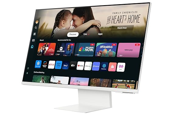 Samsung 32-Inch(80cm) M8 UHD Smart Monitor, 4K AI Upscaling