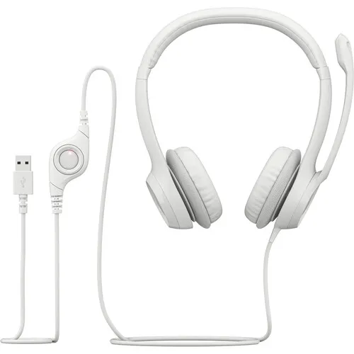 Logitech H390 USB Computer Headset (white)