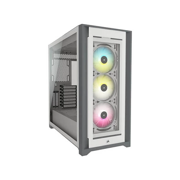 Corsair ICUE 5000X RGB Mid Tower Cabinet (White)
