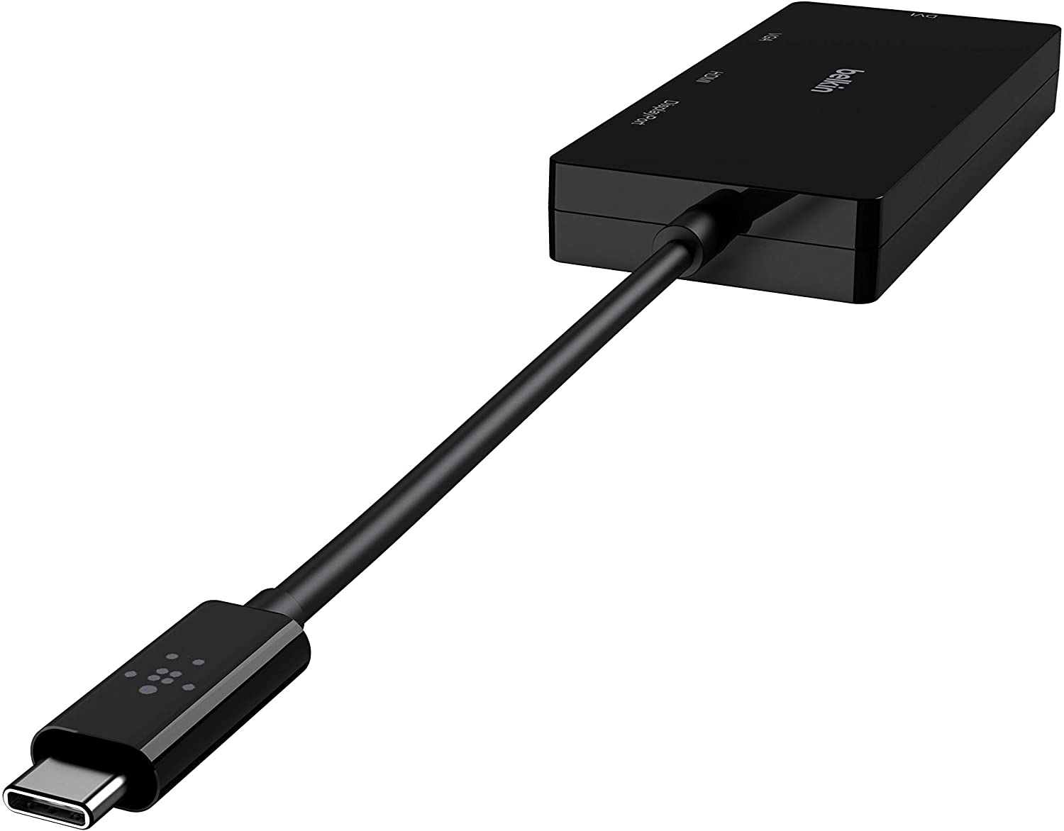 Belkin Multiport USB-C Adapter (USB-C Video Adapter w/VGA, DVI, 4K HDMI, 4K DisplayPort) Connect Your USB-C Laptop to Any Display