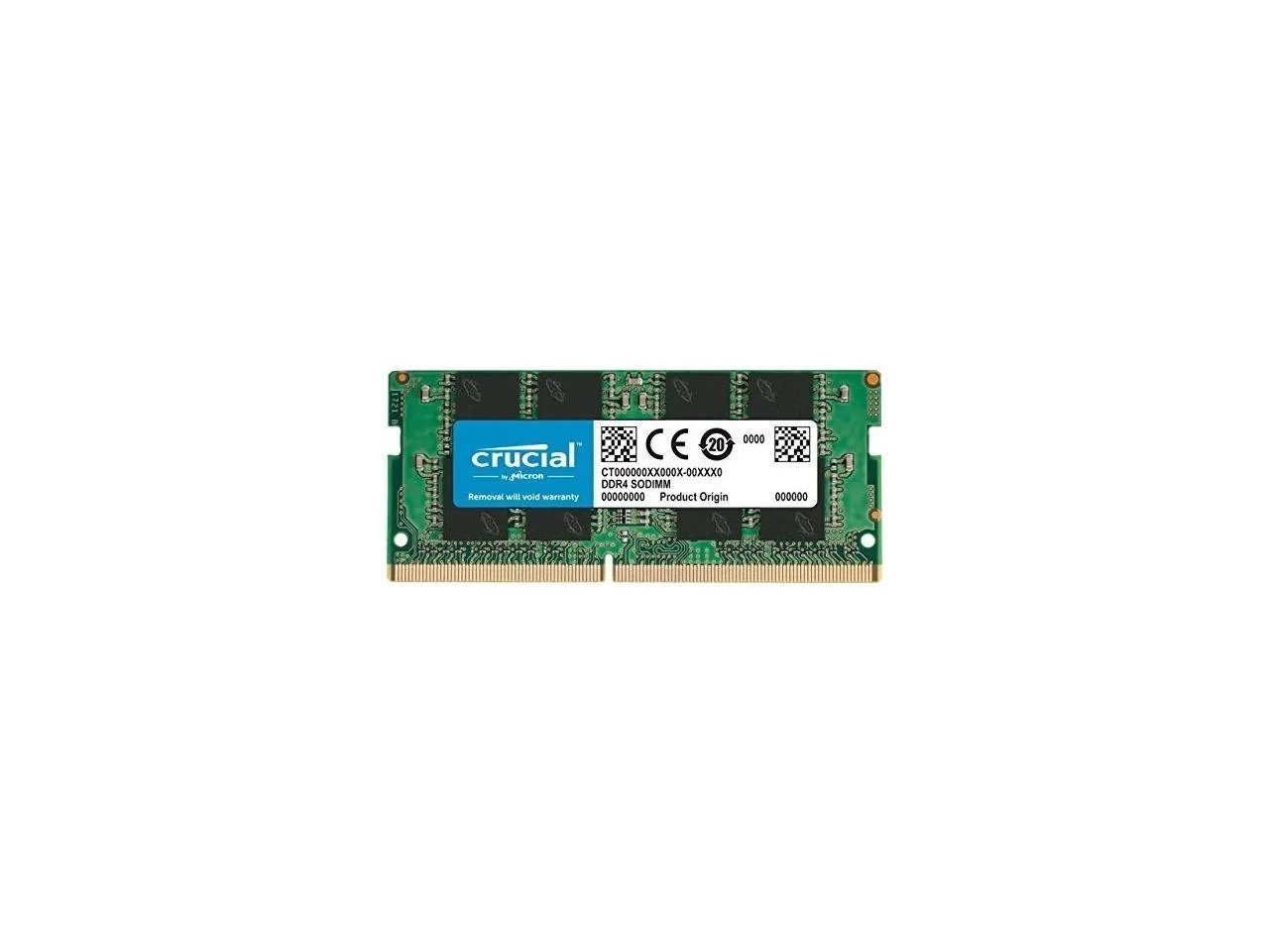 Crucial 32GB Single DDR4 3200 MT/s CL22 SODIMM 260-Pin Memory - CT32G4SFD832A