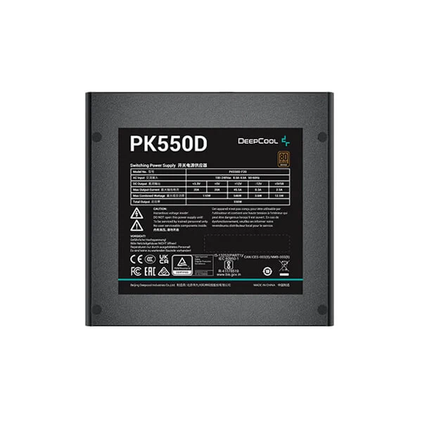 Deepcool PK550D 550 Watt 80 Plus Bronze SMPS