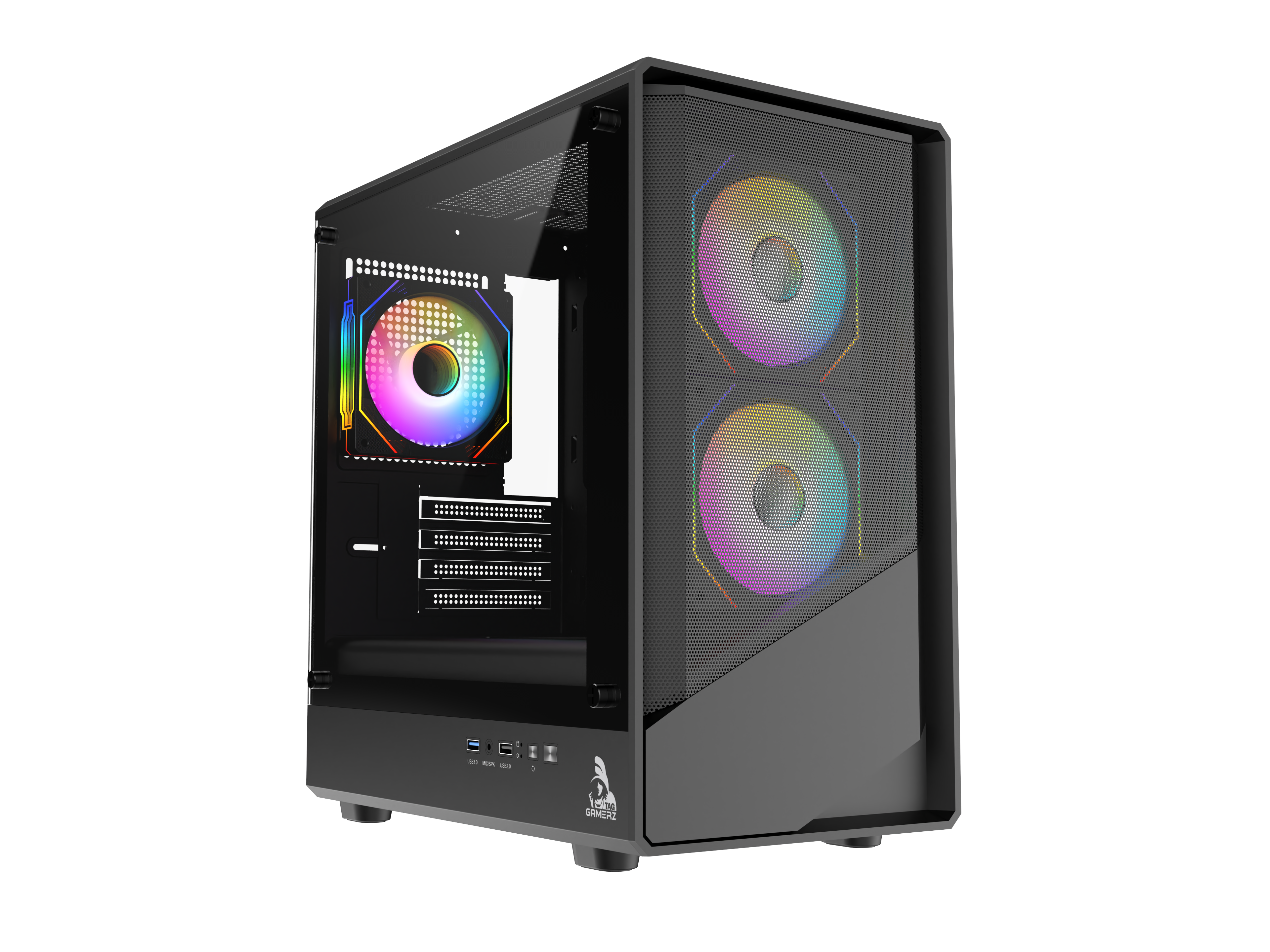 TAG STARLIGHT M-ATX MID TOWER PC CASE (BLACK)