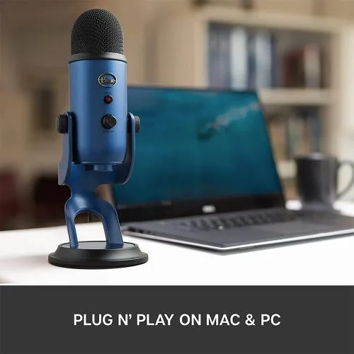 Blue Yeti USB Mic for Recording and Streaming on PC