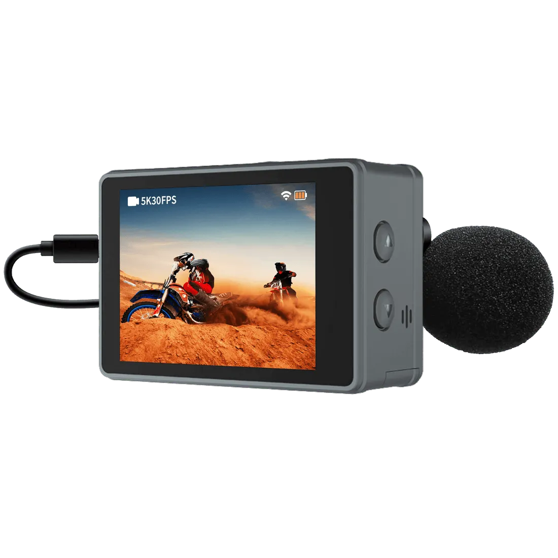 IZI Click Plus 5K Action Camera - 170 Wide Angle, Anti-Shake EIS - Image 6