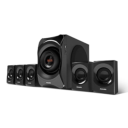 PHILIPS Audio SPA8000B/94 5.1 Channel Multimedia Speaker System with Bluetooth®