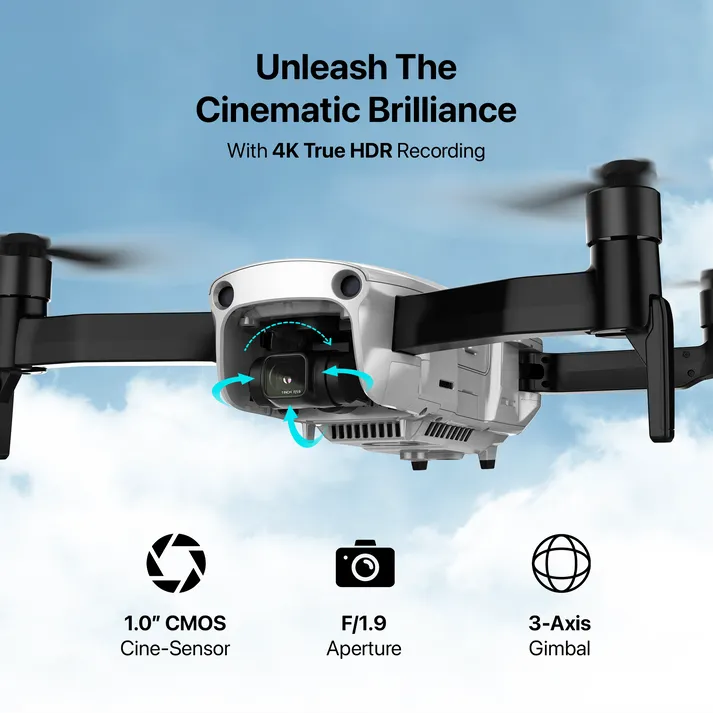 IZI Spectra Combo, 4K HDR Drone, Night Vision, 1-Inch CMOS, 102 Min Flight, 22KM Range, Tri-detect Obstacle Avoidance,1 key RTH - Image 5