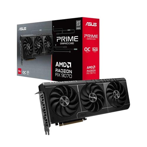 Asus Prime Radeon RX 9070 OC Edition 16GB GDDR6 Graphics Card