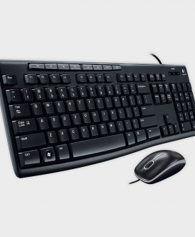 LOGITECH - MK200 Media Wired Keyboard and Mouse Combo