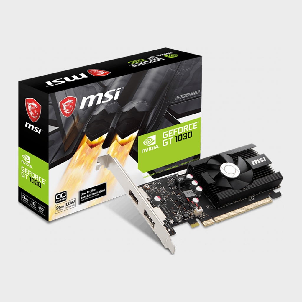 Msi Gt 1030 2G Lp Oc 2Gb Pcie Graphic Card - Online Gaming Computer