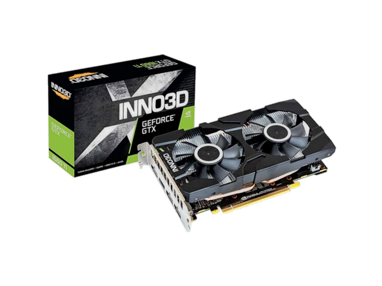 Inno3d Gaming GeForce GTX 1660 Ti Twin X2 6GB GDDR6 Graphics Card 