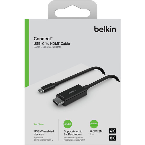 Cable Belkin hdmi 4K 6.6Ft Negro